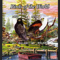 Malawi 2011 Birds of the World #2 imperf sheetlet containing 2 values unmounted mint
