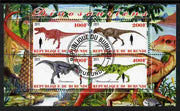 Burundi 2011 Dinosaurs #4 perf sheetlet containing 4 values fine cto used