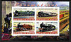 Burundi 2011 Steam Locomotives #2 imperf sheetlet containing 4 values unmounted mint