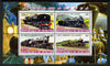 Burundi 2011 Steam Locomotives #4 perf sheetlet containing 4 values unmounted mint