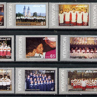 Nicaragua 1975 Christmas (Famous Choirs) set of 11, SG 2044-54