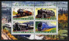 Burundi 2011 Steam Locomotives #6 perf sheetlet containing 4 values unmounted mint