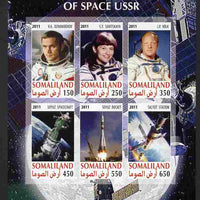Somaliland 2011 History of Space - USSR #02 imperf sheetlet containing 6 values unmounted mint