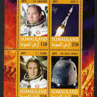 Somaliland 2011 History of Space - USSR #03 perf sheetlet containing 4 values unmounted mint