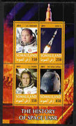 Somaliland 2011 History of Space - USSR #03 perf sheetlet containing 4 values unmounted mint