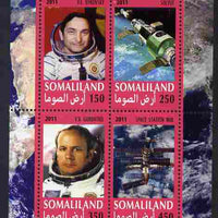 Somaliland 2011 History of Space - USSR #04 perf sheetlet containing 4 values unmounted mint