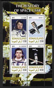 Somaliland 2011 History of Space - USSR #05 perf sheetlet containing 4 values unmounted mint