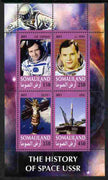 Somaliland 2011 History of Space - USSR #07 perf sheetlet containing 4 values unmounted mint