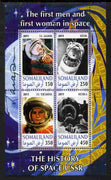 Somaliland 2011 History of Space - USSR #11 perf sheetlet containing 4 values unmounted mint