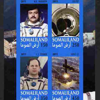 Somaliland 2011 History of Space - USSR #12 imperf sheetlet containing 4 values unmounted mint