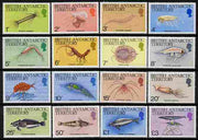 British Antarctic Territory 1984 Marine Life definitive set complete 16 values unmounted mint, SG 123-38