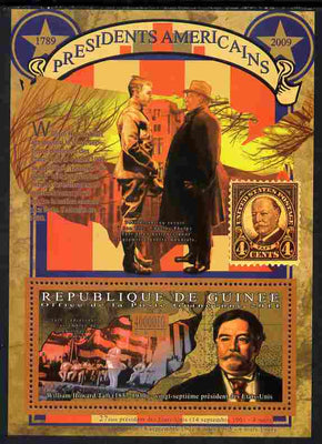 Guinea - Conakry 2010-11 Presidents of the USA #27 - William Howard Taft perf s/sheet unmounted mint