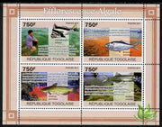 Togo 2011 Environment - Algal Blooms - Fish perf sheetlet containing 4 values unmounted mint