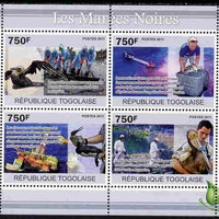 Togo 2011 Environment - Oil Spills - Animals & Birds perf sheetlet containing 4 values unmounted mint
