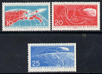 Germany - East 1961 First Manned Space Flight set of 3 unmounted mint, SG E556-58