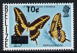 Belize 1980 Butterfly 10c on 25c unmounted mint, SG 560*