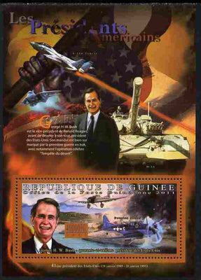 Guinea - Conakry 2010-11 Presidents of the USA #41 - George H W Bush perf s/sheet unmounted mint Michel BL 1931