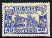 Brazil 1945 Institute of History & Geography unmounted mint but minor wrinkles SG 717*