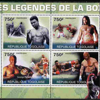 Togo 2010 Boxing Legends perf sheetlet containing 4 values unmounted mint Yvert 2280-83