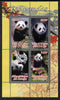 Congo 2011 Pandas perf sheetlet containing 4 values cto used