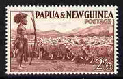 Papua New Guinea 1952-58 Shepherd with Sheep 2s6d unmounted mint SG 13