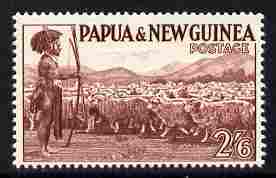 Papua New Guinea 1952-58 Shepherd with Sheep 2s6d unmounted mint SG 13