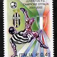 Italy 2002 Juventus National Football Champions 41c unmounted mint SG 2763