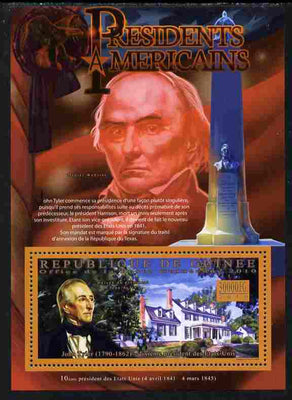 Guinea - Conakry 2010-11 Presidents of the USA #10 - John Tyler perf s/sheet unmounted mint Michel BL 1884
