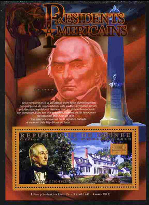 Guinea - Conakry 2010-11 Presidents of the USA #10 - John Tyler perf s/sheet unmounted mint Michel BL 1884