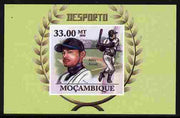 Mozambique 2011 Ichiro Suzuki (baseball) imperf souvenir sheet unmounted mint. Note this item is privately produced and is offered purely on its thematic appeal