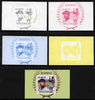 Mozambique 2011 Ichiro Suzuki (baseball) souvenir sheet - the set of 5 imperf progressive proofs comprising the 4 individual colours plus all 4-colour composite, unmounted mint