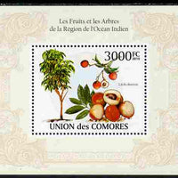 Comoro Islands 2010 Fruits & Trees from the Indian Ocean Region perf s/sheet unmounted mint, Michel BL 568