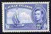 Cayman Islands 1938-48 KG6 Rembro (Schooner) 2.5d blue unmounted mint SG 120