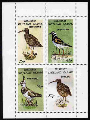 Shetland Islands 1995 Birds perf set of 4 unmounted mint