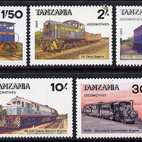 Tanzania 1985 Railways (2nd Series) set of 5 unmounted mint SG 445-9