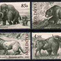 Moldova 2010 Pre-historic Animals perf set of 4 unmounted mint