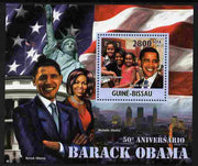Guinea - Bissau 2011 50th Birth Anniversary of Barack Obama perf s/sheet unmounted mint