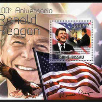 Guinea - Bissau 2011 100th Birth Anniversary of Ronald Reagan perf s/sheet unmounted mint