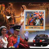 Guinea - Bissau 2011 Royal Wedding - William & Kate #1 perf s/sheet unmounted mint