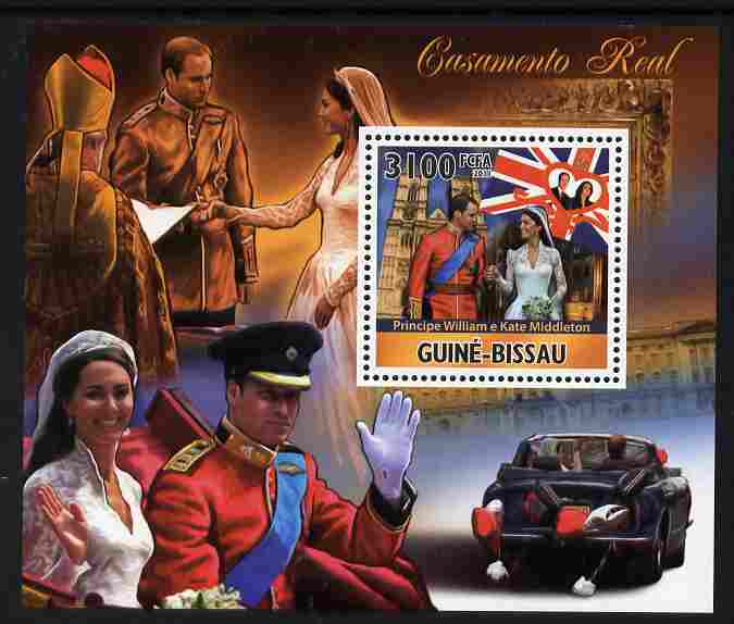 Guinea - Bissau 2011 Royal Wedding - William & Kate #1 perf s/sheet unmounted mint