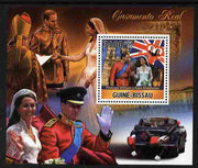 Guinea - Bissau 2011 Royal Wedding - William & Kate #1 perf s/sheet unmounted mint