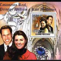 Guinea - Bissau 2011 Royal Wedding - William & Kate #2 perf s/sheet unmounted mint