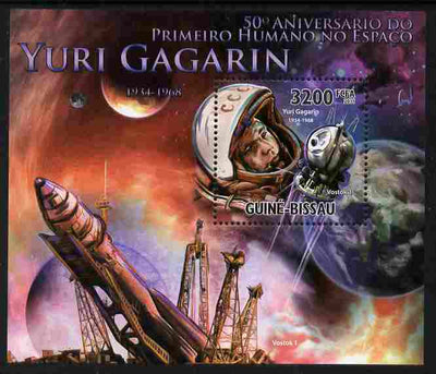 Guinea - Bissau 2011 50th Anniversary of First Man in Space - Yuri Gagarin perf s/sheet unmounted mint