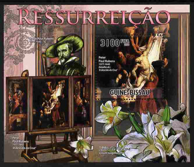 Guinea - Bissau 2011 The Resurrection in Paintings - Rubens perf s/sheet unmounted mint