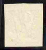 Luxembourg 1852 Paper Trial - stamp size example with 'W' watermark produced for first issues, ungummed