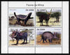St Thomas & Prince Islands 2011 Animals of Africa perf sheetlet containing 4 values unmounted mint
