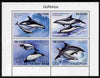 St Thomas & Prince Islands 2011 Dolphins perf sheetlet containing 4 values unmounted mint