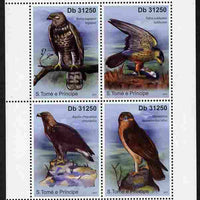 St Thomas & Prince Islands 2011 Birds of Prey perf sheetlet containing 4 values unmounted mint
