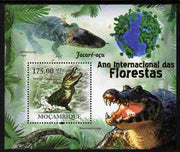 Mozambique 2011 International Year of Forests - Crocodiles perf s/sheet unmounted mint