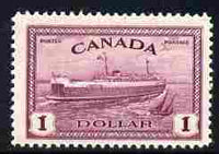 Canada 1946-47 KG6 Peace $1 Train Ferry unmounted mint SG 406